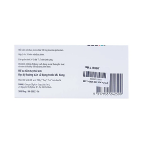 Thuốc Cozaar 100mg MSD điều trị tăng huyết áp (3 vỉ x 10 viên)