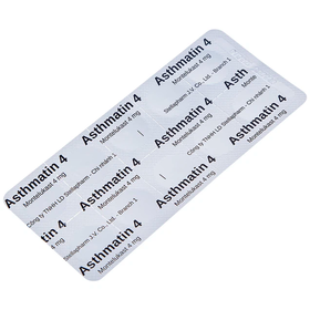 Viên nhai Asthmatin 4 Stella phòng và điều trị hen suyễn, giảm viêm mũi dị ứng (3 vỉ x 10 viên)