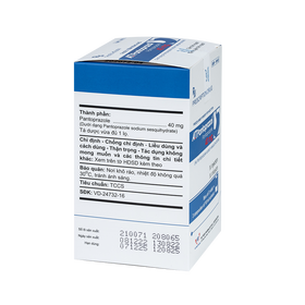 Thuốc A.T Pantoprazol inj điều trị loét dạ dày tá tràng, trào ngược dạ dày (3 lọ)