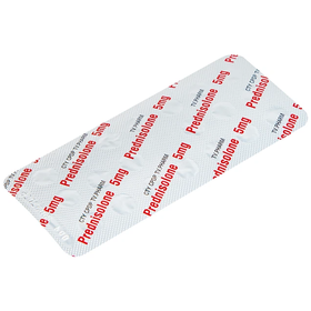Thuốc Prednisolone 5mg TV.Pharm chống viêm, chống dị ứng và ức chế miễn dịch (10 vỉ x 20 viên)
