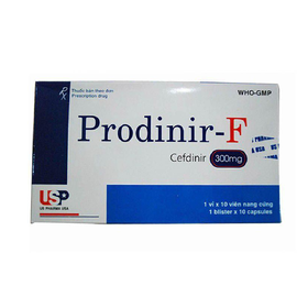 Thuốc Prodinir F 300mg điều trị nhiễm khuẩn (1 vỉ x 10 viên)
