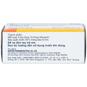 Thuốc mỡ tra mắt Oflovid ointment hỗ trợ điều trị viêm bờ mi, viêm túi lệ, lẹo (Tuýp 3.5g)