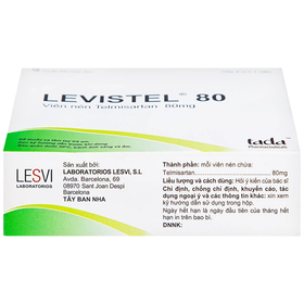 Thuốc Levistel 80mg hỗ trợ điều trị tăng huyết áp, suy tim (Hộp 28 viên)