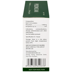 Thuốc Pidoncam 1200mg/5ml đều trị triệu chứng chóng mặt (Hộp 20 ống)