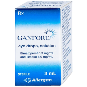 Thuốc nhỏ mắt Ganfort hỗ trợ điều trị Glaucoma góc mở, tăng nhãn áp (Chai 3ml)