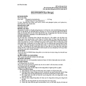 Thuốc nhỏ mắt Olotedin Eye Drops Samchundang Pharm điều trị viêm kết mạc dị ứng theo mùa (5ml)