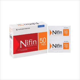 Thuốc Nifin 50 Kids DHG điều trị viêm phổi cấp tính, nhiễm khuẩn nhẹ (24 Gói x 1.5g)