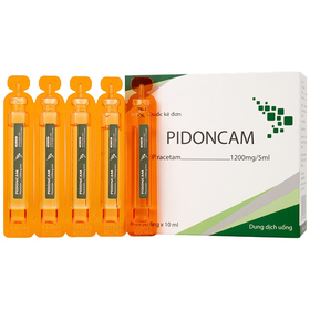 Thuốc Pidoncam 1200mg/5ml đều trị triệu chứng chóng mặt (Hộp 20 ống)