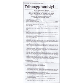 Thuốc Trihexyphenidyl Pharmedic điều trị phụ trợ hội chứng Parkinson (5 vỉ x 20 viên)