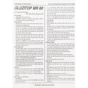 Thuốc Gluzitop MR 60 Hasan điều trị đái tháo đường tuýp 2 (2 vỉ x 30 viên)