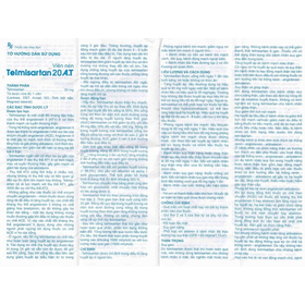 Thuốc Telmisartan 20 A.T điều trị tăng huyết áp (10 vỉ x 10 viên)