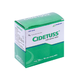 Thuốc Cidetuss điều trị các trường hợp ho (10 vỉ x 10 viên)