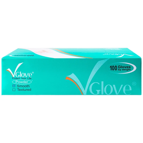 Găng tay cao su y tế VGlove có bột size L (100 chiếc)