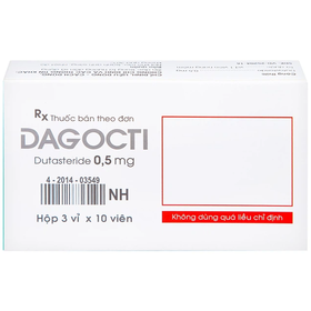 Thuốc Dagocti 0.5mg điều trị phì đại tuyến tiền liệt (30 viên)