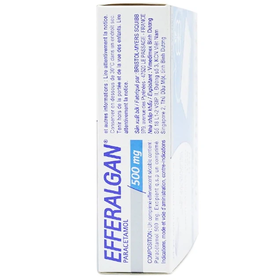 Thuốc Efferalgan 500mg giúp giảm đau, hạ sốt (4 vỉ x 4 viên)