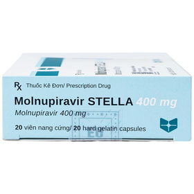 Thuốc Molnupiravir Stella 400mg hỗ trợ điều trị covid-19 (2 vỉ x 10 viên)