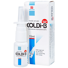 Thuốc xịt Coldi-B giảm các triệu chứng ngạt mũi, sổ mũi (15ml)