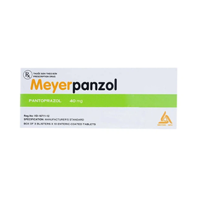 Thuốc Meyerpanzol 40mg điều trị viêm thực quản trào ngược (3 vỉ x 10 viên)