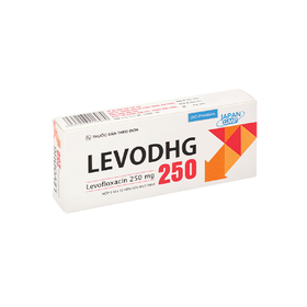 Thuốc LevoDHG 250 điều trị các chứng nhiễm khuẩn, viêm phổi, viêm xoang (3 vỉ x 10 viên)