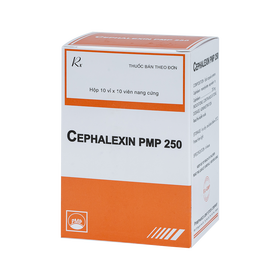 Thuốc Cephalexin 250 PMP điều trị nhiễm khuẩn (10 vỉ x 10 viên)