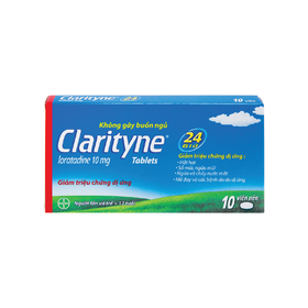 Thuốc Clarityne MSD giảm triệu chứng dị ứng (1 vỉ x 10 viên)