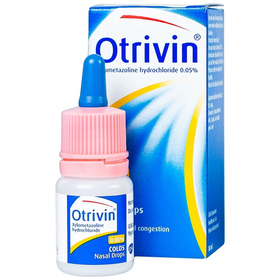 Thuốc Nhỏ Mũi Otrivin 0.05% Điều Trị Nghẹt Mũi, Sung Huyết Mũi Họng (Chai 10ml)