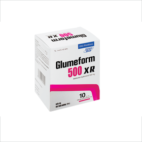 Thuốc Glumeform 500 DHG điều trị bệnh đái tháo đường tuýp 2 (10 vỉ x 10 viên)