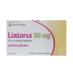 Thuốc Lixiana 30mg Điều Trị Và Dự Phòng Thuyên Tắc Mạch Hệ Thống (Hộp 2 Vĩ X 14 Viên)