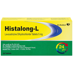 Thuốc Histalong - L 5mg Điều Trị Triệu Chứng Viêm Mũi Dị Ứng (Hộp 2 Vỉ X 10 Viên)