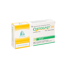 Thuốc Chitogast 30mg Điều Trị Triệu Chứng Của Bệnh Viêm Xương Khớp Cấp Và Mạn Tính (Hộp 3 Vỉ X 10 Viên)