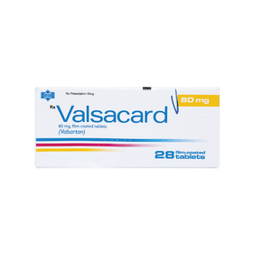 Thuốc Valsacard 80mg điều trị tăng huyết áp, suy tim (4 vỉ x 7 viên)