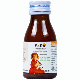 Thuốc Sara Organge hạ sốt và giảm đau (60ml)