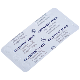 Thuốc Cavinton Forte 10mg Gedeon điều trị rối loạn tuần hoàn máu não (2 vỉ x 15 viên)
