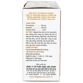 Thuốc Hapacol Đau Nhức giảm đau, kháng viêm (10 vỉ x 5 viên)