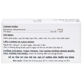 Thuốc Eprazinone 50mg Mebiphar