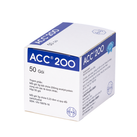 Thuốc ACC 200 Tiêu Nhầy Trong Bệnh Phế Quản-Phổi Cấp Và Mãn Tính (Hộp 50 Gói)