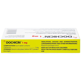 Thuốc Dochicin 1mg điều trị bệnh gút cấp tính (hộp 2 vỉ x 10 viên)