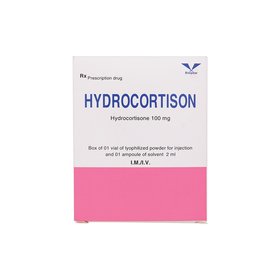 Thuốc bột pha tiêm Hydrocortison J Bidiphar giúp chống viêm, chống dị ứng, chống ngứa (1 ống x 2ml)