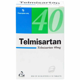 Thuốc Telmisartan 40mg Điều Trị Tăng Huyết Áp (Hộp 3 Vỉ X 10 Viên)