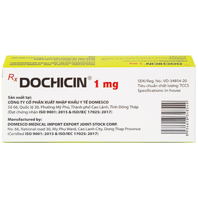Thuốc Dochicin 1mg điều trị bệnh gút cấp tính (hộp 2 vỉ x 10 viên)