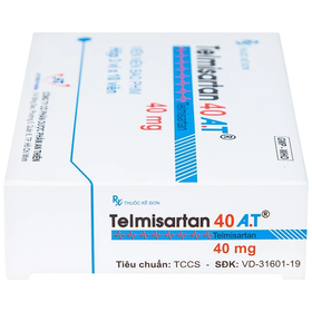 Thuốc Telmisartan 40 A.T An Thiên điều trị tăng huyết áp (3 vỉ x 10 viên)