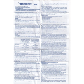 Thuốc Dochicin 1mg điều trị bệnh gút cấp tính (hộp 2 vỉ x 10 viên)