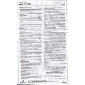 Thuốc Agidopa 250mg điều trị tăng huyết áp (2 vỉ x 10 viên)