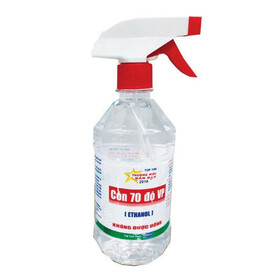 Cồn 70 độ Vĩnh Phúc có vòi xịt diệt khuẩn dụng cụ y tế, bề mặt trong y tế (1000ml)