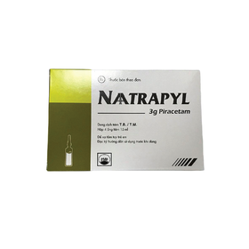 Dung dịch tiêm Naatrapyl 3g điều trị di chứng tai biến mạch máu não (4 ống x 15ml)