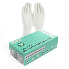 Găng tay Latex Regentox size M không tiệt trùng có bột, sử dụng một lần (50 cặp)
