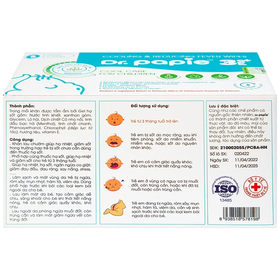 Khăn hạ sốt Dr.Papie 3mo+ hỗ trợ hạ nhiệt, giảm sốt an toàn cho bé (5 túi x 5 khăn)