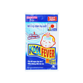 Miếng dán hạ sốt trẻ em Kool Fever (Hộp 8 gói x 2 miếng)