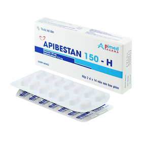 Thuốc Apibestan 150-H điều trị tăng huyết áp nguyên phát (2 vỉ x 14 viên)