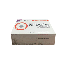 Thuốc NIFLAD ES 600/42.9 Điều Trị Nhiễm Khuẩn (Hộp 4 Vỉ X 7 Viên)